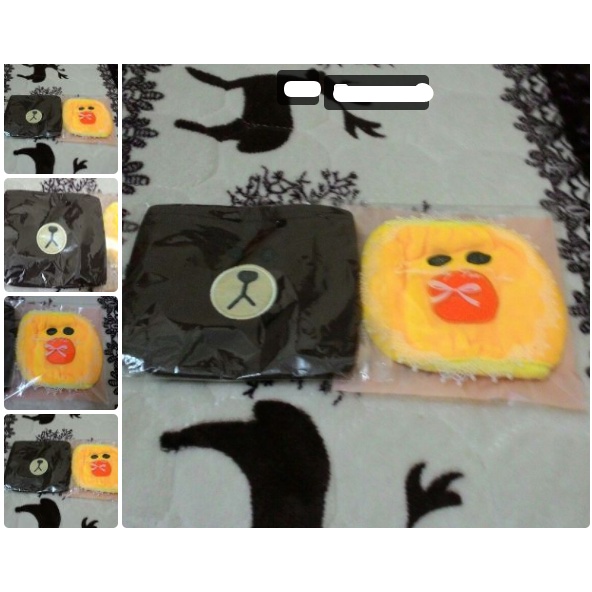 hàng có sẵn Khẩu trang line gấu RM vịt V mang trong quá trình vẽ BT21