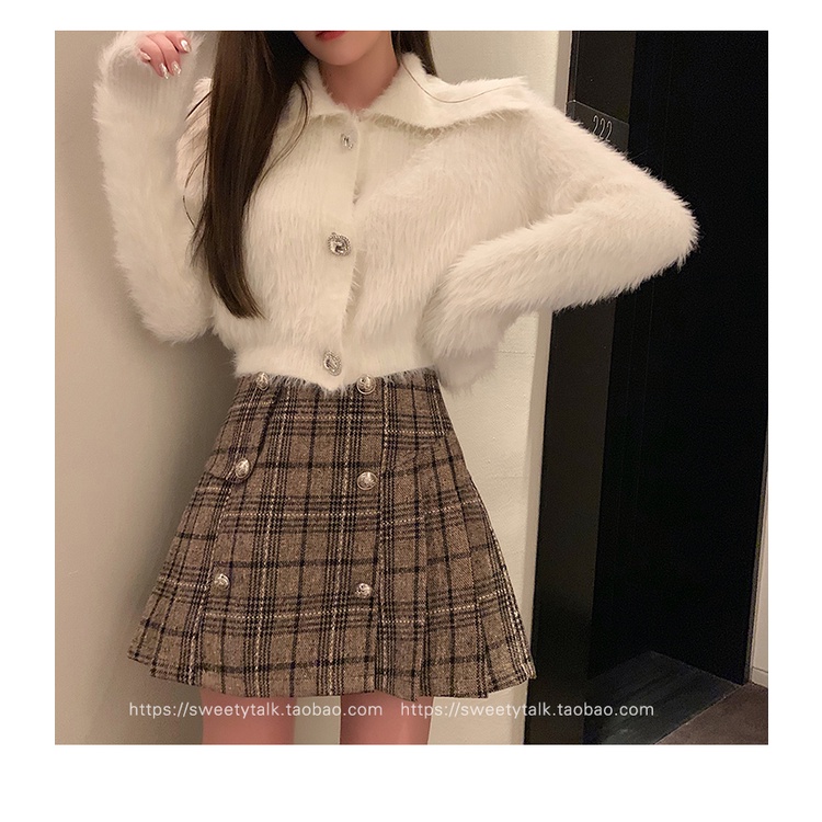 Áo cardigan Dệt Kim Lông Cừu Phong Cách Hàn Quốc Thời Trang Thu Đông