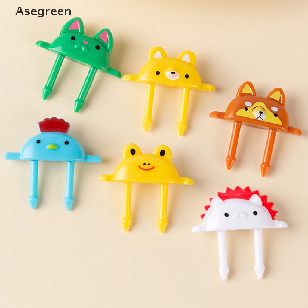 [Asegreen] Nĩa Ăn Trái Cây Hình Động Vật Hoạt Hình mini Dễ Thương