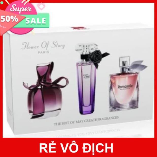 Set 3 Chai Nước Hoa Nữ Cao Cấp Flower Of Story Perfume Fragrances 75ml | BigBuy360 - bigbuy360.vn
