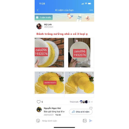 500g bánh tráng nướng mè vàng