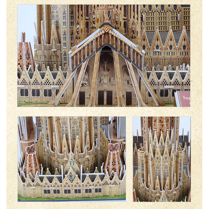 Mô Hình Xếp hình giấy 3D CubicFun - Sagrada Familia  dòng National Geographic DS0984h