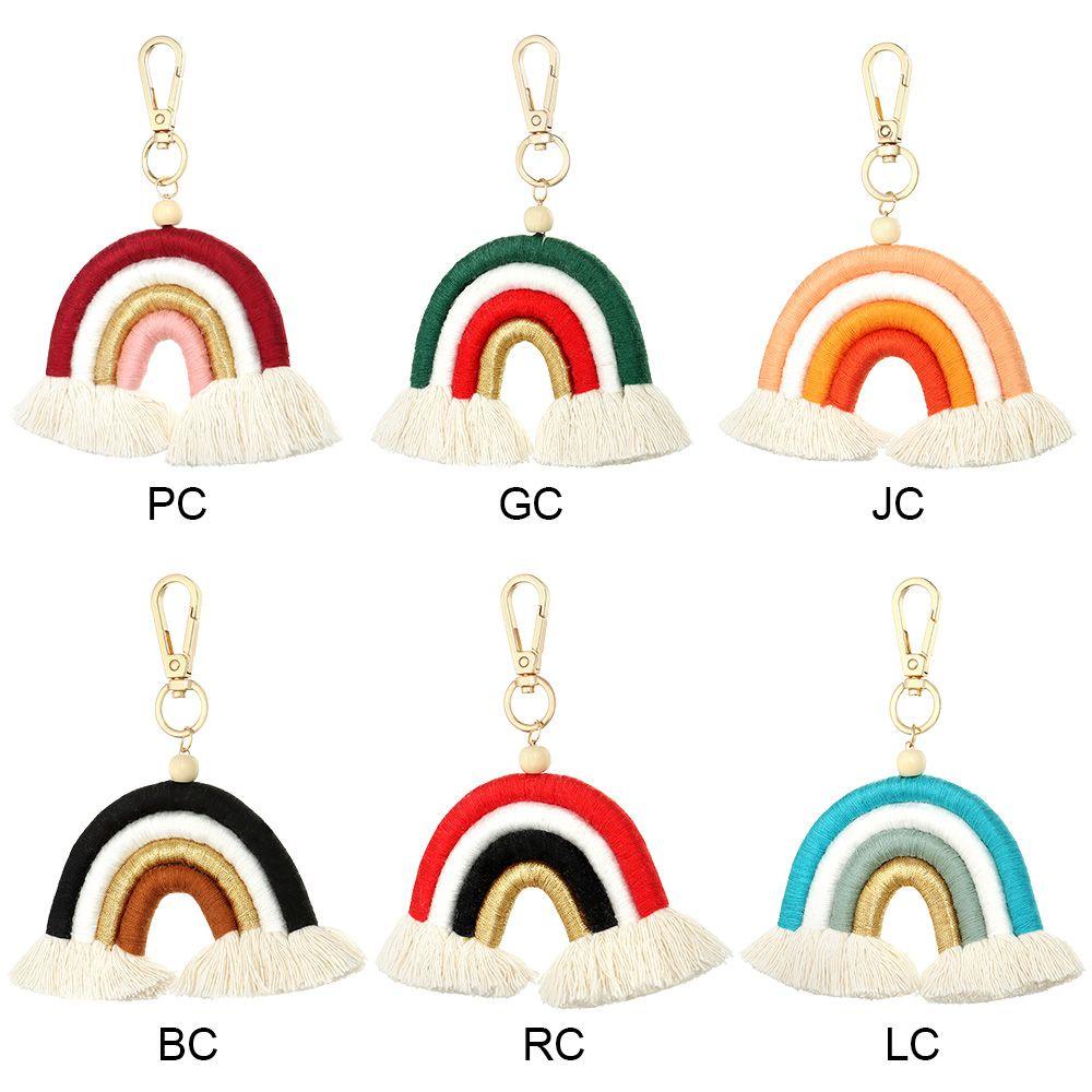Móc Khóa Màu Cầu Vồng Phong Cách Boho Dành Cho Nữ