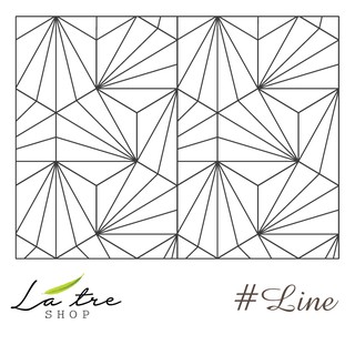 Decal gạch bông dán tường bếp dán kính nhà tắm decor chịu nhiệt dễ lau chùi đề can loại 1- Line 0017