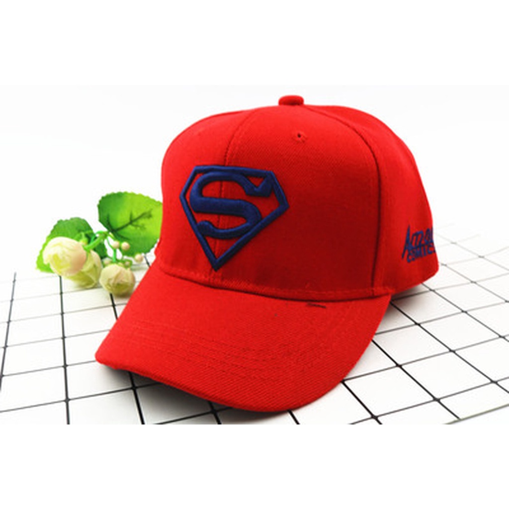 Mũ lưỡi trai thêu logo Superman thời trang cho bé