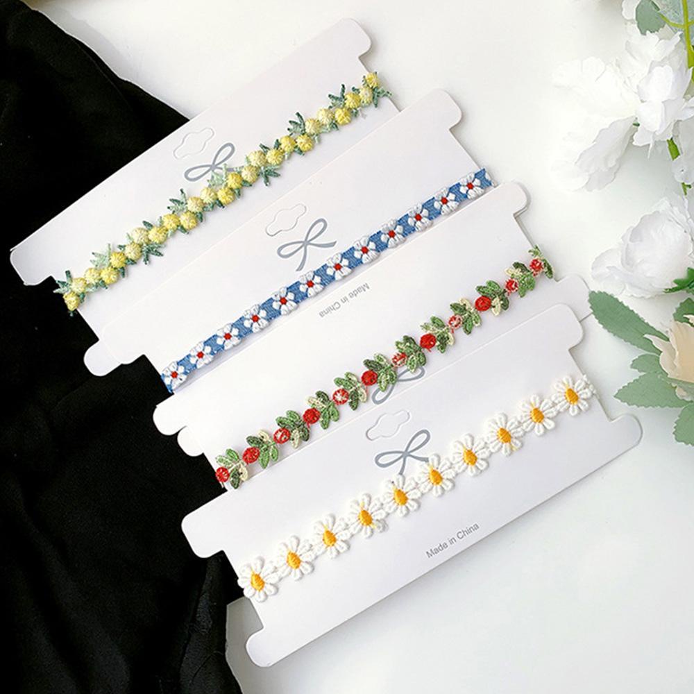 FORBETTER Vòng cổ Mặt Hình Hoa Dễ Thương Lãng Mạn Cho Nữ