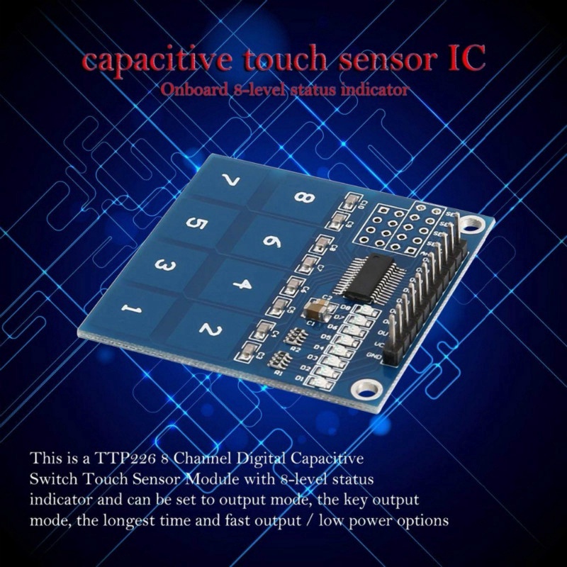 Cảm biến chạm 8 phím TTP226 - Module touch sensor cảm ứng điện dung