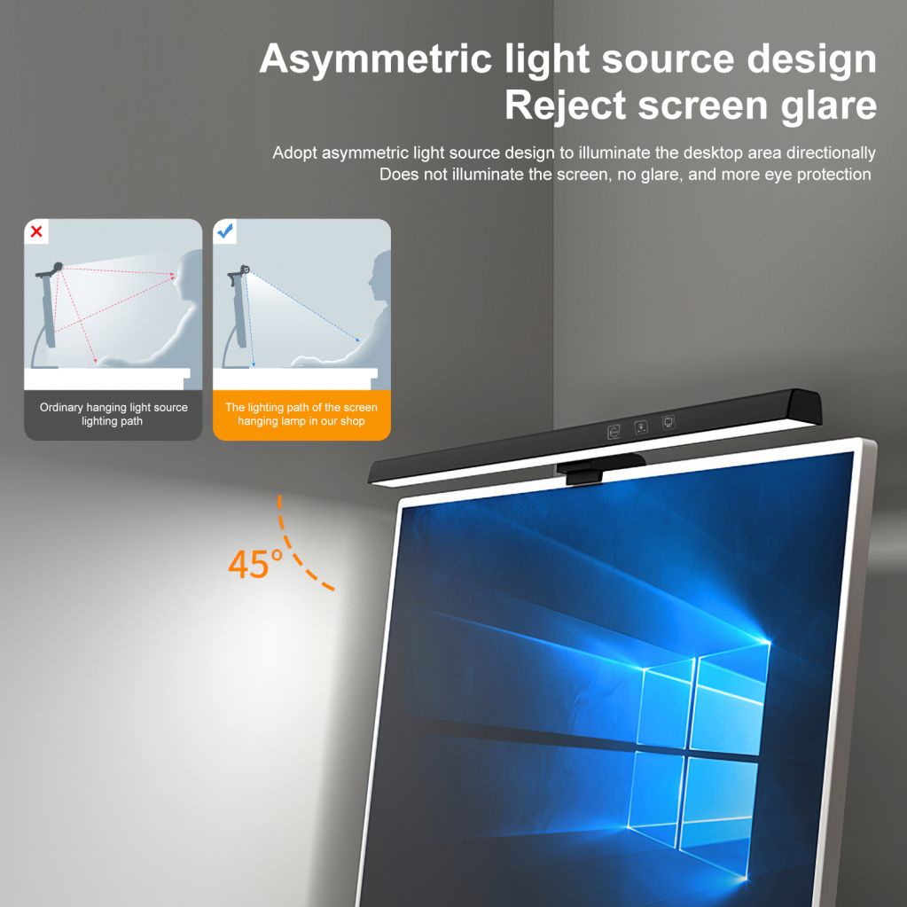 Thanh đèn gắn màn hình máy tính/ laptop tiện lợi