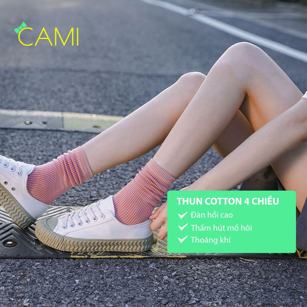 Vớ cổ cao nam nữ chất liệu cao cấp, thoáng khí, nhiều màu sắc lựa chọn - Cami - CMPK246