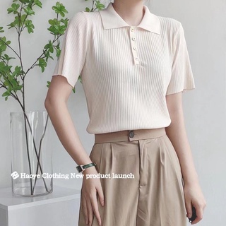 Áo Len cổ bẻ 4 cúc vàng (Ảnh/Video tự chụp)