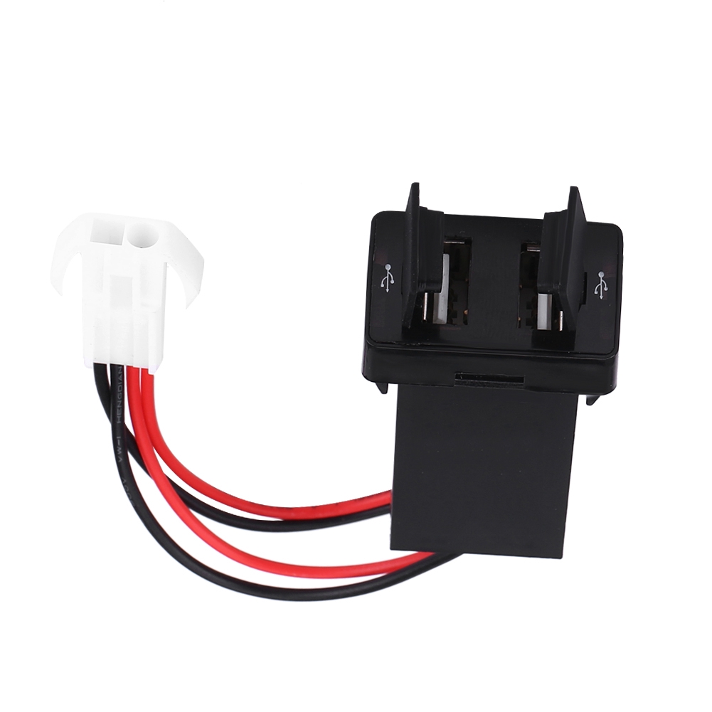 Bộ sạc điện thoại trên xe hơi 12V-24V 2.1A hai cổng USB dành cho điện thoại Toyota | BigBuy360 - bigbuy360.vn
