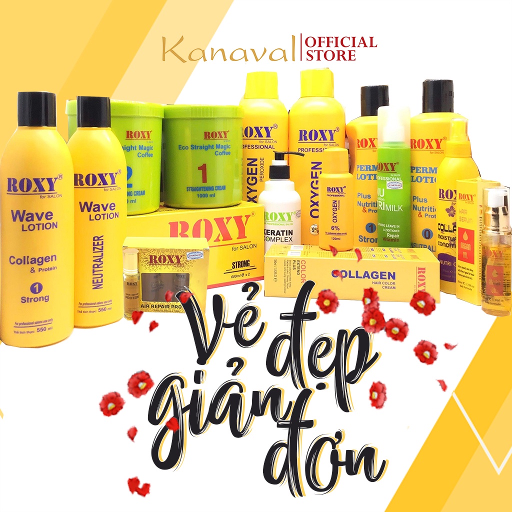 Thuốc nhuộm tóc chuyên nghiệp ROXY giá rẻ đủ các mã màu nhuộm chính hãng 100ml - Kanaval Official Store