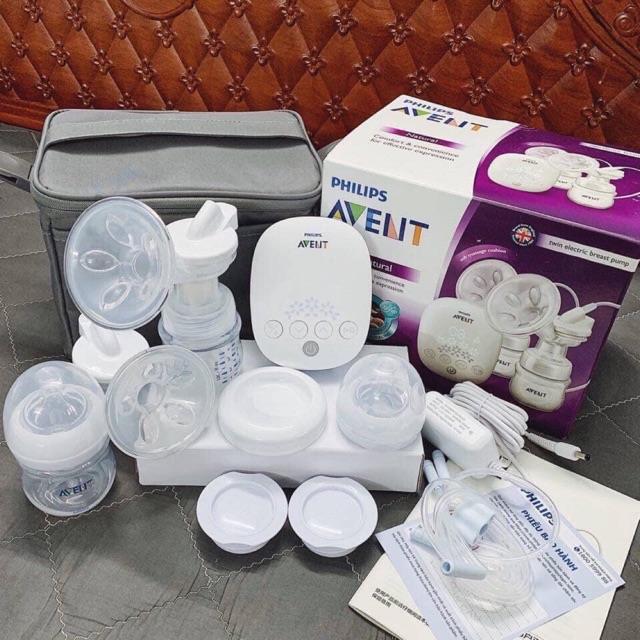 Máy hút sữa điện đôi hoa tuyết Avent( CAM KẾT HÀNG CHÍNH HÃNG PHILIPS)
