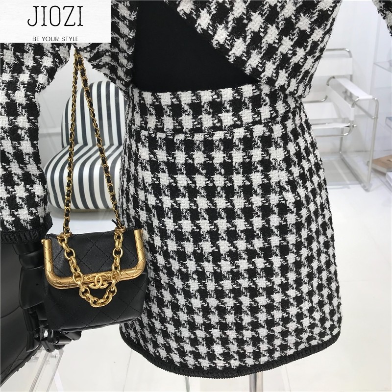 [Hàng có sẳn] Set dạ tweed JIOZI thời trang Hàn Quốc D03 | BigBuy360 - bigbuy360.vn