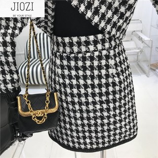 [Hàng có sẳn] Set dạ tweed JIOZI thời trang Hàn Quốc D03