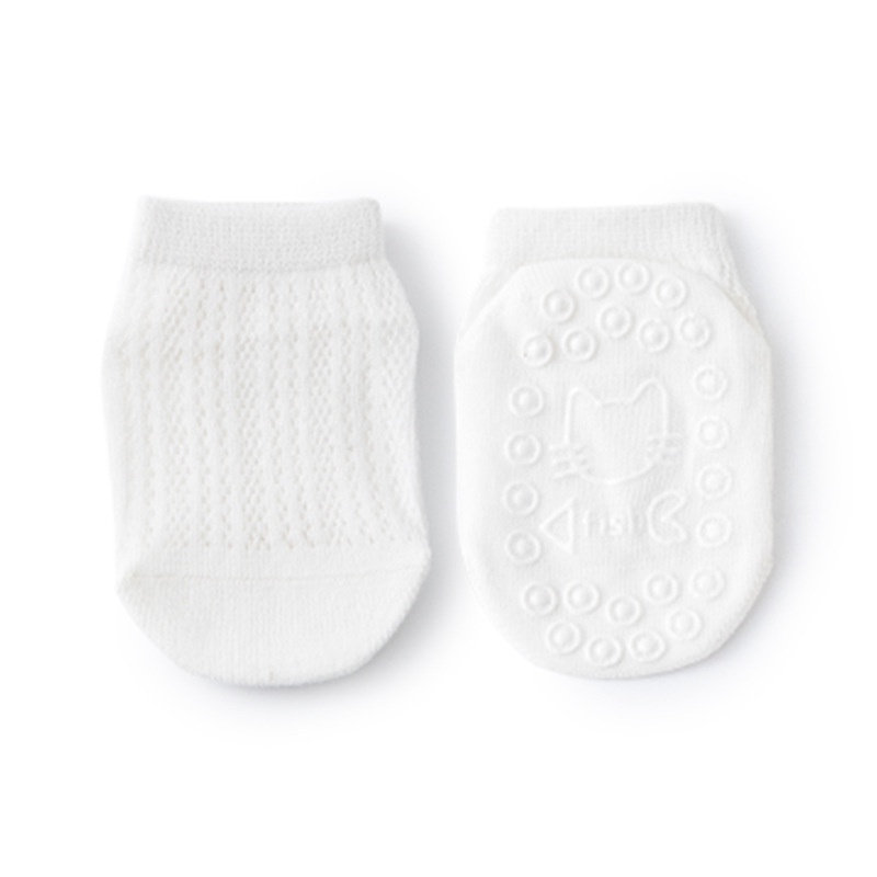 Vớ Cotton Chống Trượt Phối Lưới Cho Bé Sơ Sinh