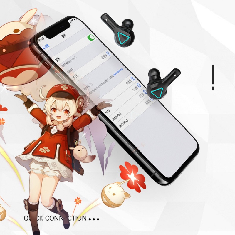 Tai Nghe Nhét Chụp Chup Tai Bluetooth Không Dây Chống ồn Blutooth Chơi Chơi Game Tai Nghe Pro Gameming Gaming Genshin Impact Mini Android TWS Có Mic