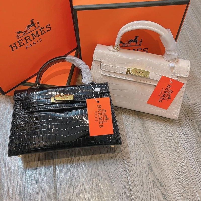 Túi H vân rắn mini