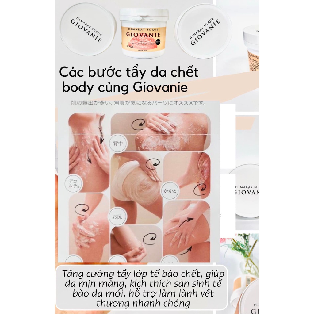 Tẩy Tế Bào Chết Toàn Thân Giovanie Himaray Scrub Mùi Đào