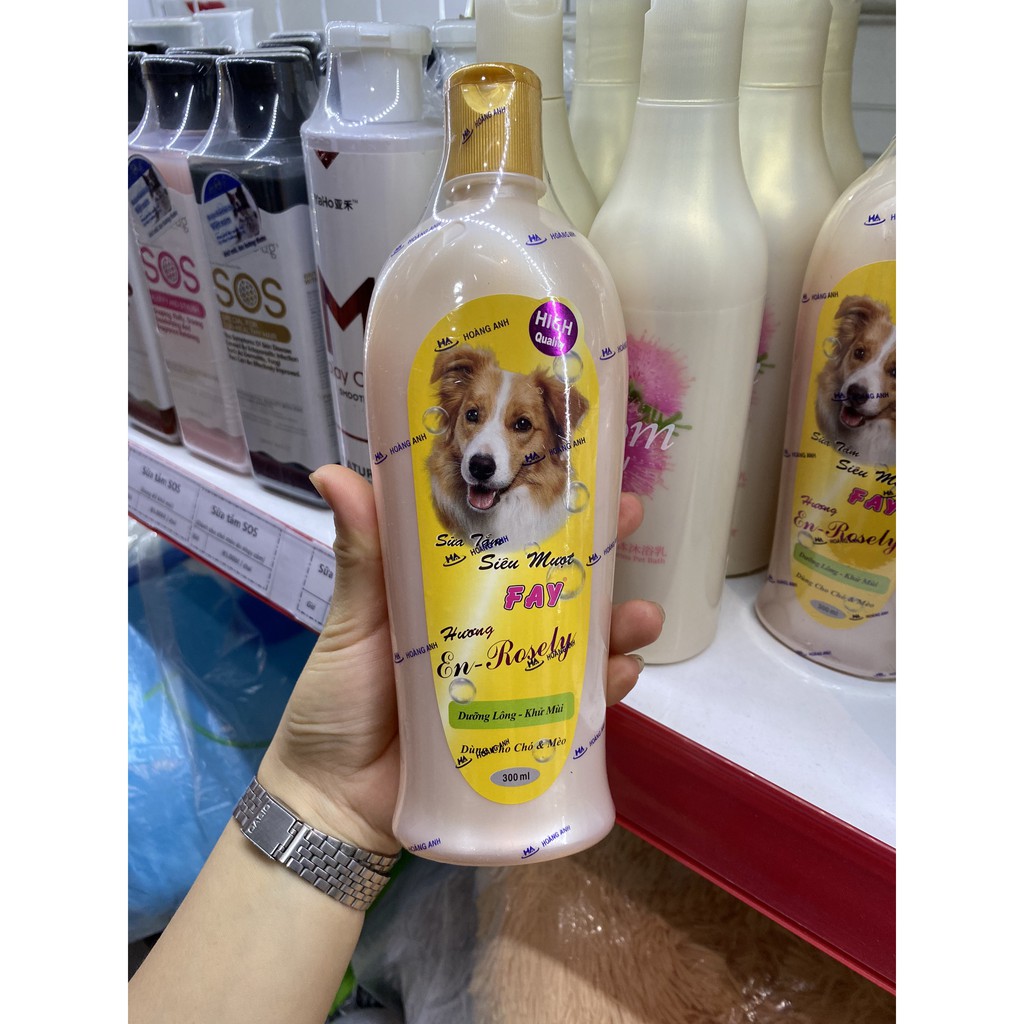 Sữa tắm Fay cho chó mèo 300ml - Sữa tắm cho thú cưng Fay thơm dịu mượt lông