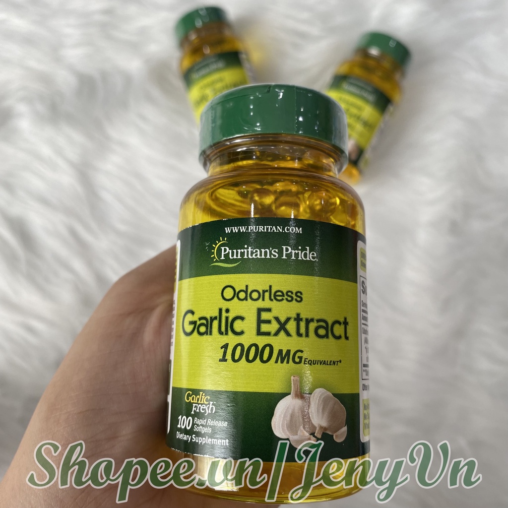 Viên Uống Tinh Dầu Tỏi Garlic Oil 1000mg Puritan's Pride 100 Viên