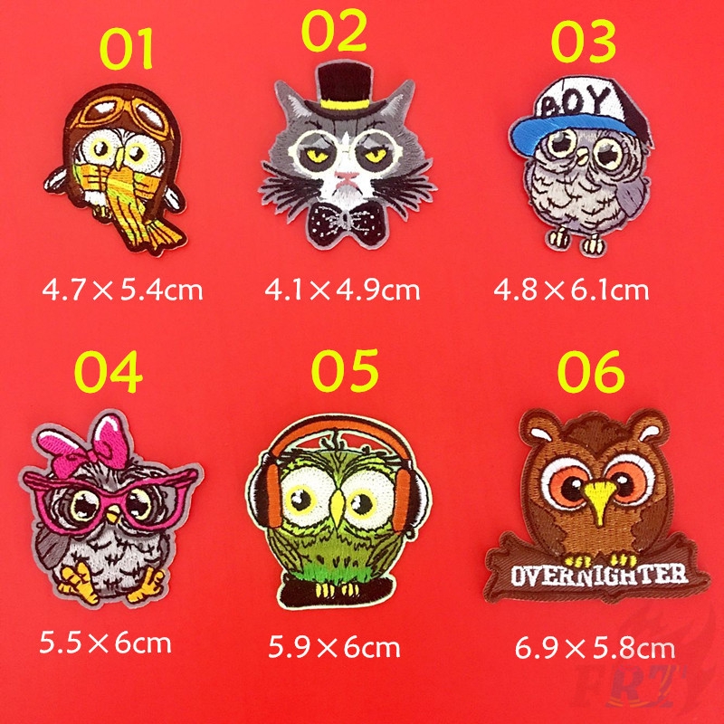 Miếng vá ủi vải thiết kế động vật hoạt hình đáng yêu