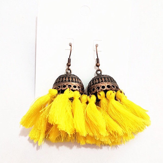 Khuyên tai bohemian - Hoa tai tua rua