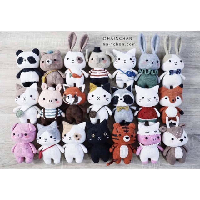 Thú bông len handmade
