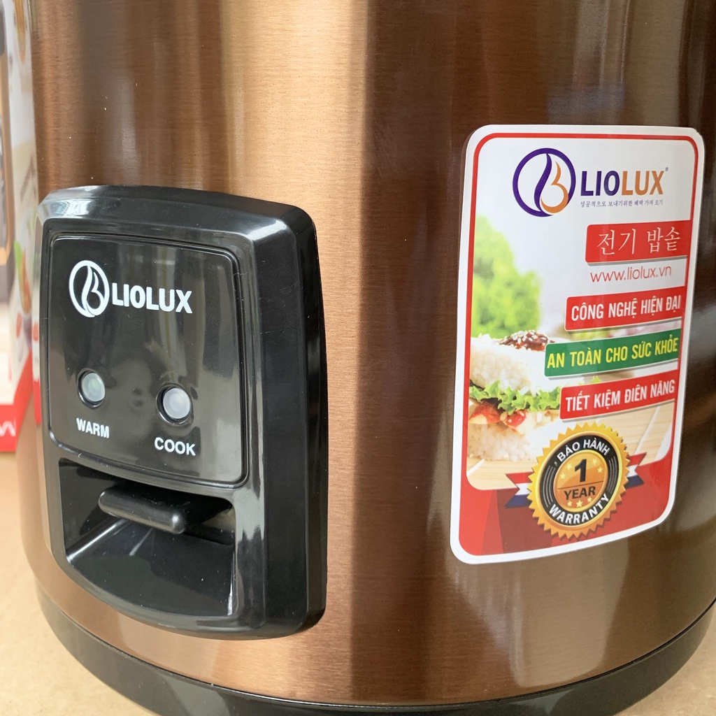 Nồi Cơm Điện Liolux LIO-816 Dung Tích 1.8L Lòng Nồi Chống dính, Hàng Chính Hãng, Bảo Hành 12 Tháng
