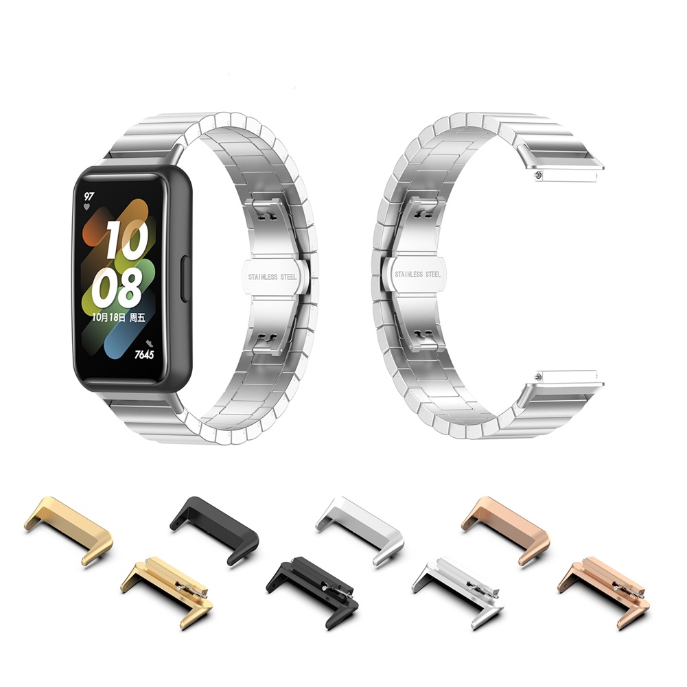 1 Cặp Dây Đồng Hồ Thay Thế Bằng Thép Không Gỉ 316L Cho Huawei Band 7