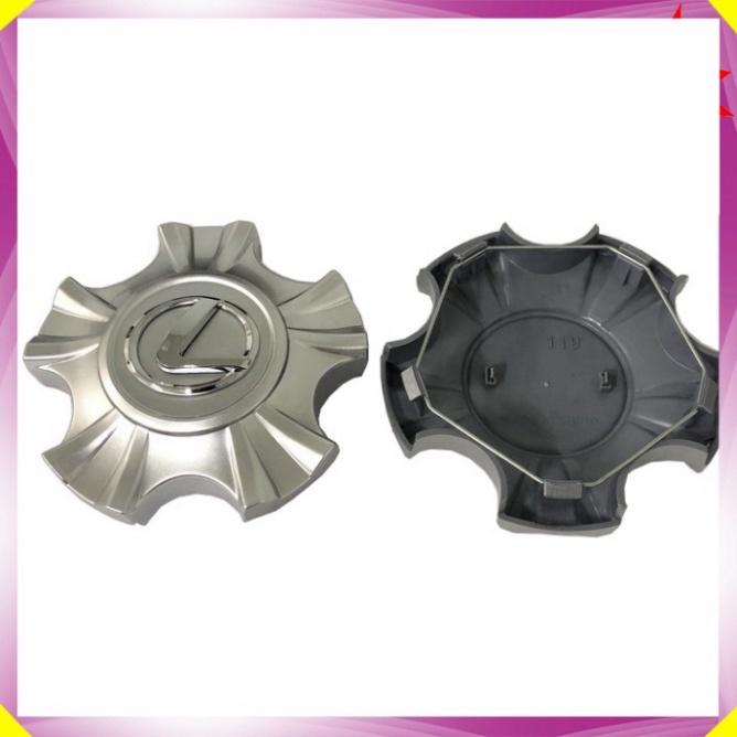 Logo chụp mâm, ốp lazang bánh xe ô tô Lexus LX460, LX470, LX570 TY-119 (HÀNG LOẠI 1)