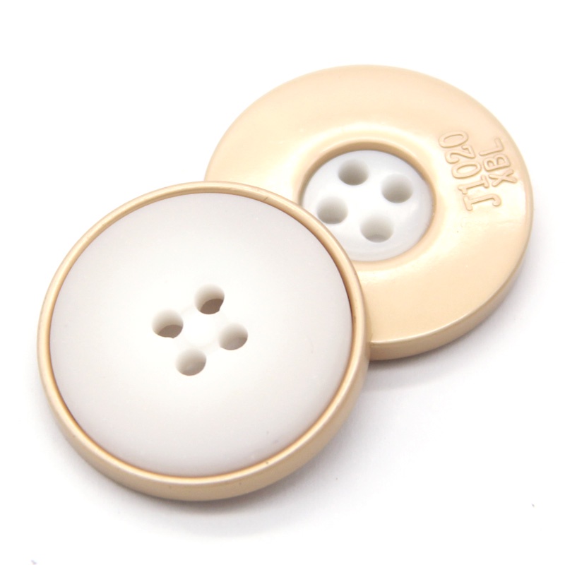 Set 5 Nút Áo Khoác 4 Lỗ Bằng Kim Loại Màu Đen Dành Cho Nam
