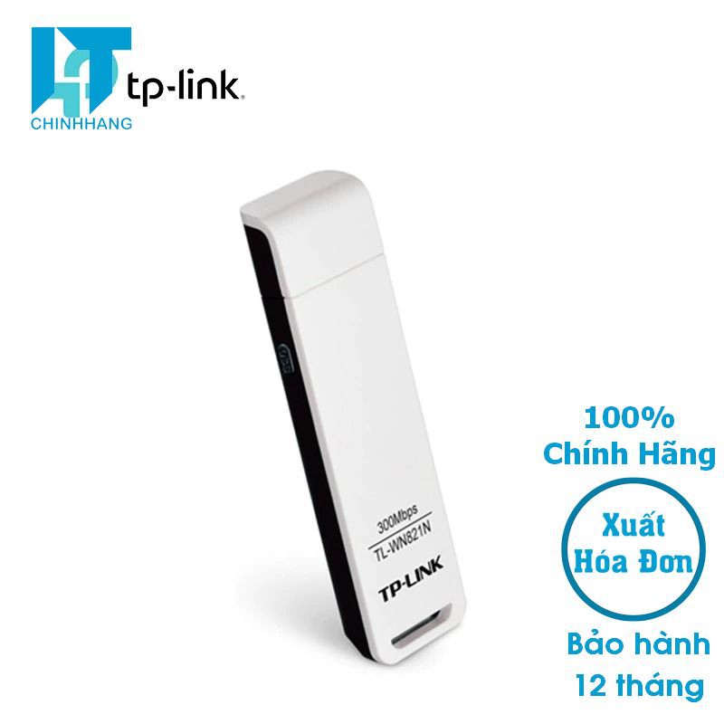 USB Kết Nối Wifi TP-LInk WN821N MINI Chuẩn N Tốc Độ 300Mbps - Hàng Chính Hãng