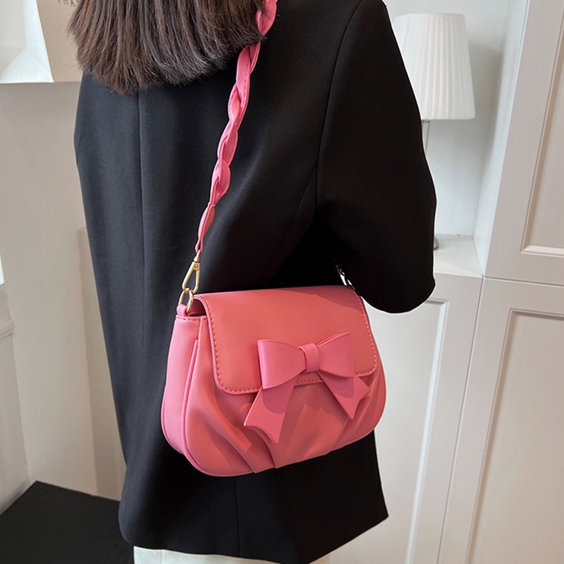 Túi Đeo Chéo Có Nơ Nhiều Màu Sắc Phong Cách Hàn Quốc Dễ Phối Đồ Dành Cho Nữ
