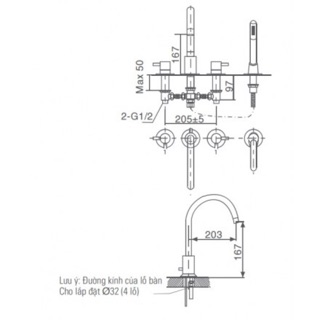 Vòi bồn tắm Inax BFV-7000B