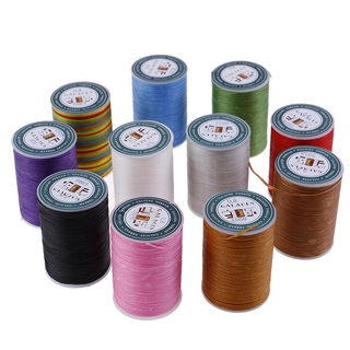 [LuckyToday] 1Pc Waxed Thread 0.8mm 90m Polyester Cord Sewing Machine Stitching For Craft