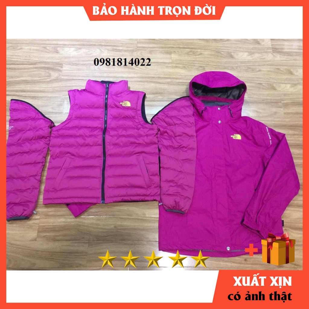 Áo khoác nữ 5 in 1 N.F. (5 lớp ) năng động BẢO HÀNH TRỌN ĐỜI