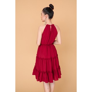 Đầm dài maxi cổ yếm - 20Again
