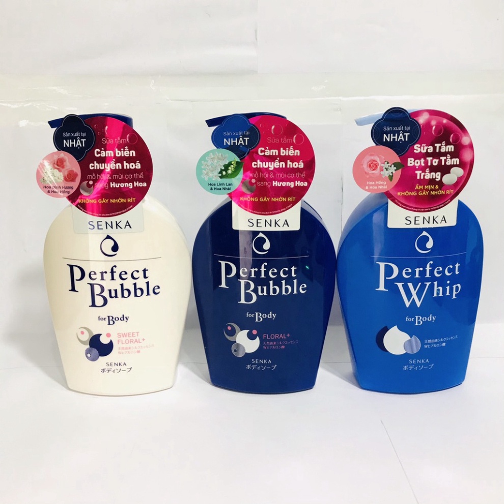 Sữa tắm dưỡng ẩm Senka Perfect Bubble for Body 500ml