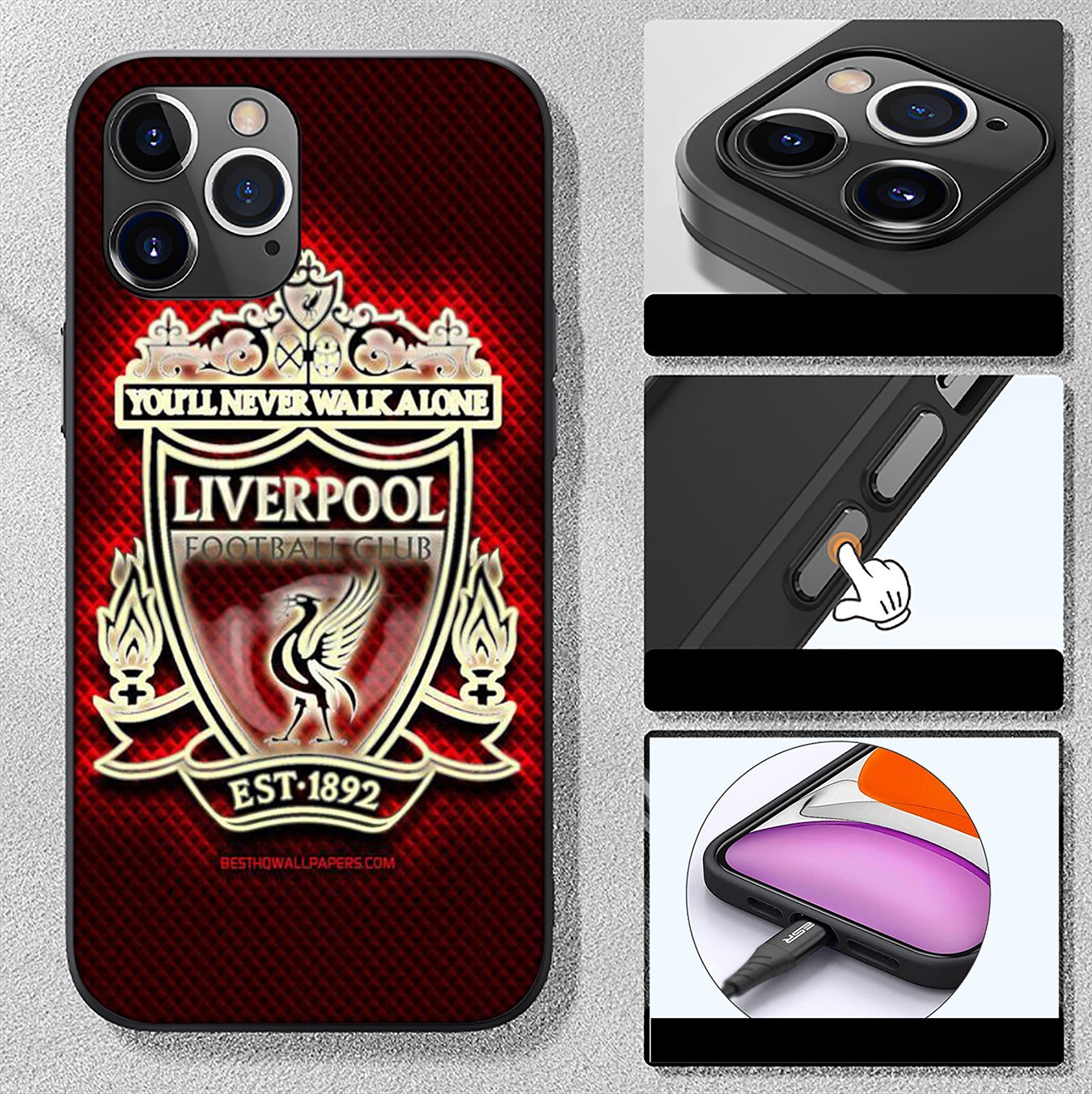 Samsung Galaxy A11 A31 A10 A20 A30 A50 A10S A20S A30S A50S A71 A51 Casing Soft Silicone Liverpool red Logo Phone Case