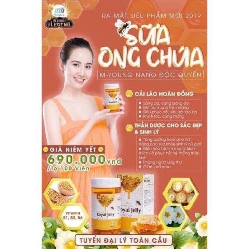 Sữa Ong Chúa ROYAL JELLY (Chính hãng nguyên tem - Date mới)