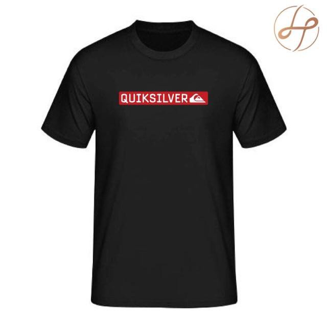 LOGO customize tshirt Quicksilver Red Box Gorgeous big size male tops Christmas Gift Men Hand Printed gildan Tee cotton Shirt