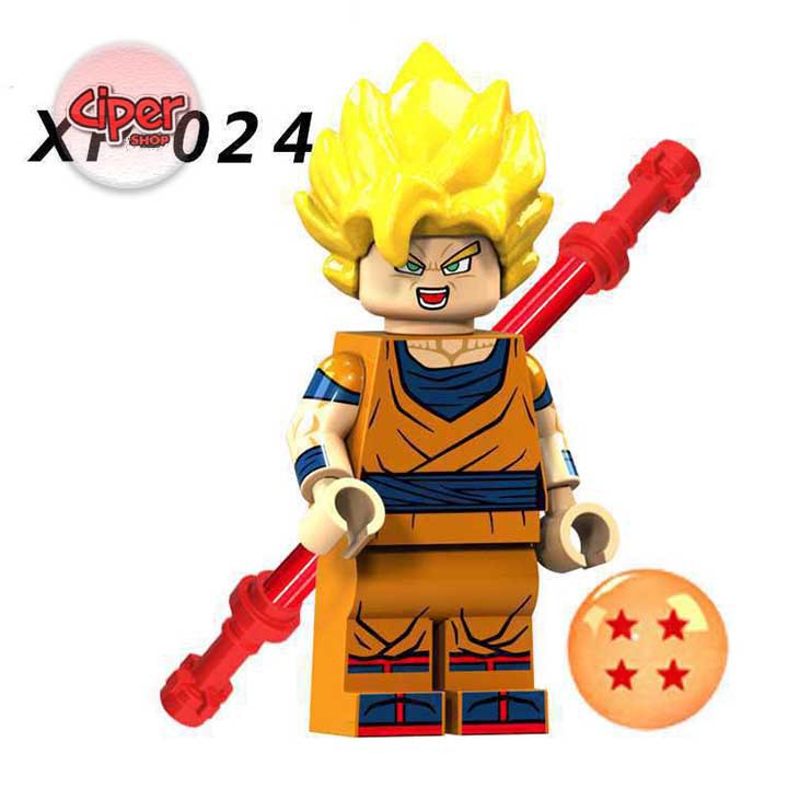 Bộ 6 nhân vật lắp ráp Dragon Ball - XP021 - mô hình lắp ráp Dragon Ball