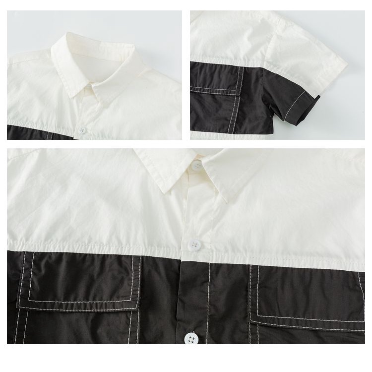 Áo Sơ Mi Mỏng Dáng Rộng Phong Cách Hàn Quốc Thời Trang Mùa Hè Mới Cho Bé Trai 0818