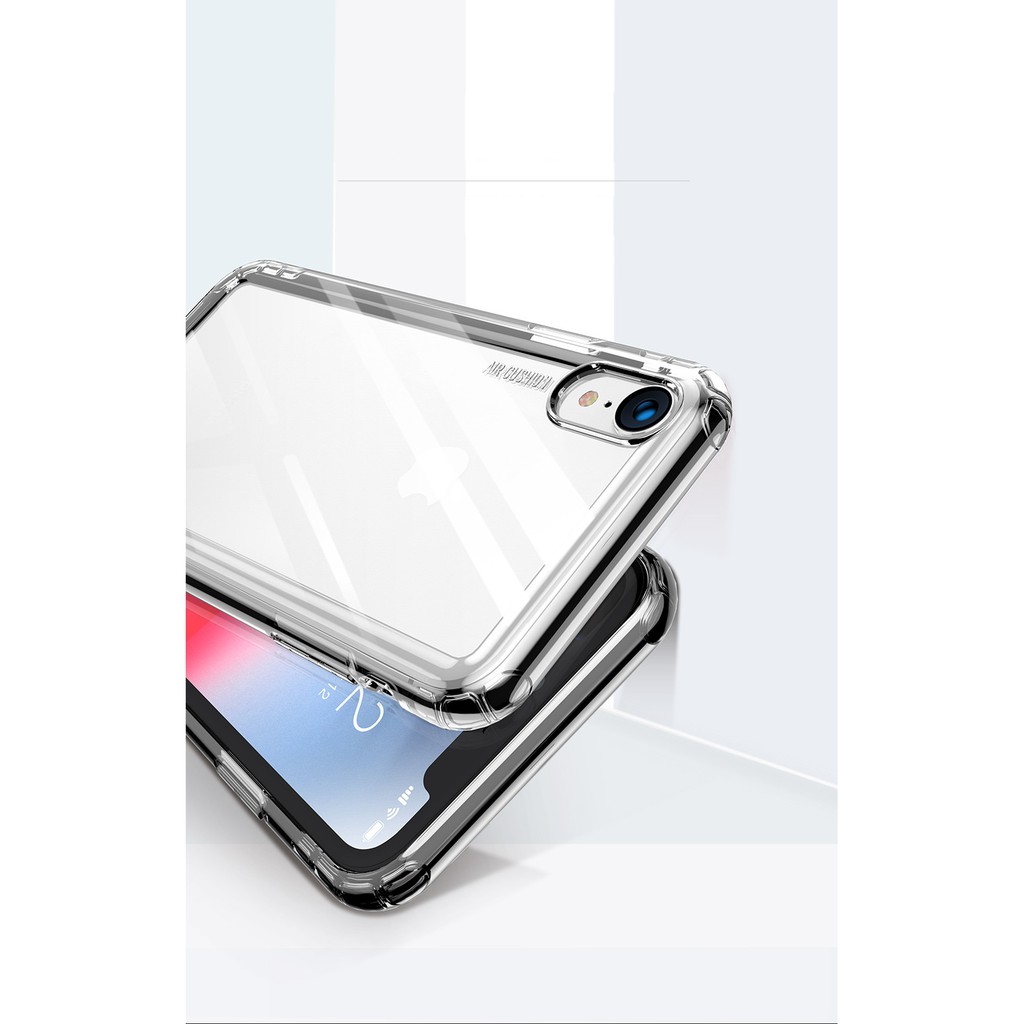 Ốp lưng Iphone X/ XR/ Xs Max dẻo trong chống sốc Airbag hãng Baseus