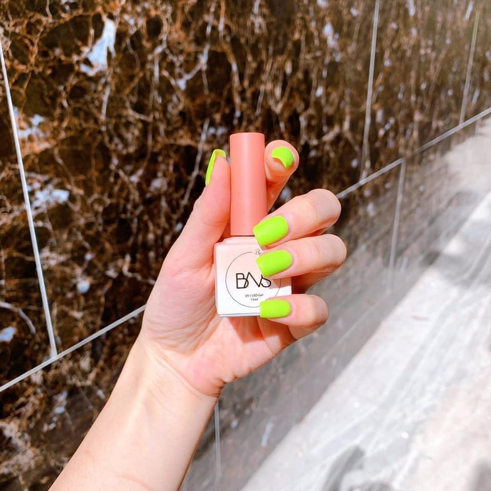 Sơn gel xanh neon , màu sơn móng tay lên bắt mắt trẻ trung - Đồ nail Nghi Thảo