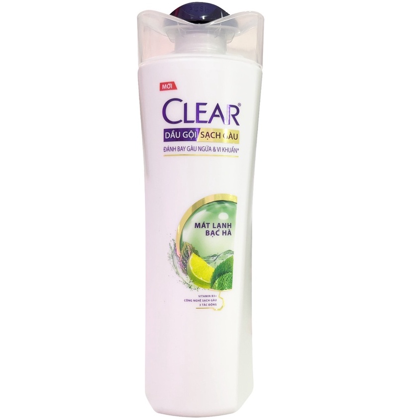 Dầu gội sạch gàu bạc hà Clear Nutrium 10 340g