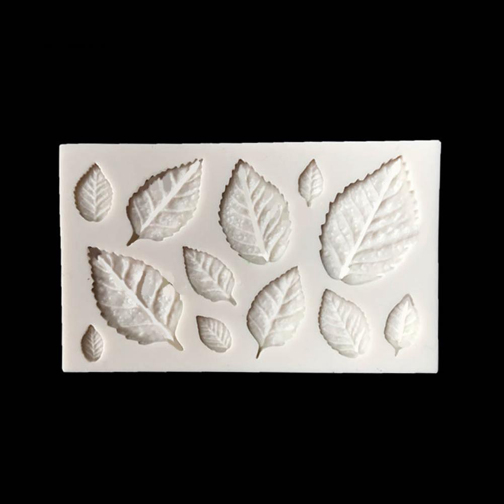 Khuôn silicone làm bánh hình lá xinh xắn