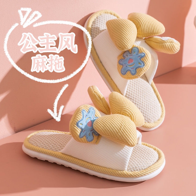 Oeteo Dép Xỏ Ngón Đính Nơ Xinh Xắn Cho Nữ