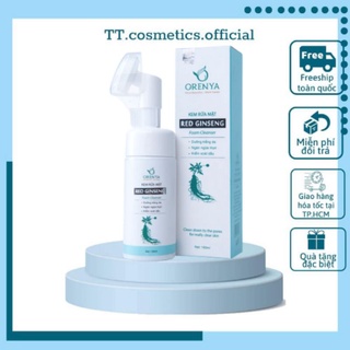 Sữa rửa mặt, kem rửa mặt nhân sâm orenya làm sạch da sáng da thiết kế đầu cọ 150ml